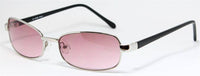 Cargar imagen en el visor de la galería, Sonnenbrille 400UV Freestyle Markenbrille oval schmal rosa blau getönt Steg lang - chic-net.de
