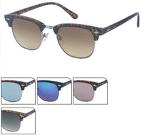 Cargar imagen en el visor de la galería, Sonnenbrille 400UV Metallsteg Trapez Gläser Ziermandel - chic-net.de
