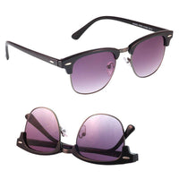 Cargar imagen en el visor de la galería, Sonnenbrille 400UV Metallsteg Trapez Gläser Ziermandel - chic-net.de
