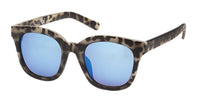 Load image into Gallery viewer, Sonnenbrille Cat Eye 400 UV klar getigert blau silbern verspiegelt - chic-net.de

