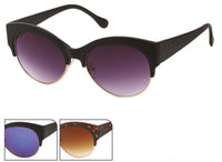 Load image into Gallery viewer, Sonnenbrille Cat Eye 400 UV Metall Retro Rahmenoberseite dick - chic-net.de
