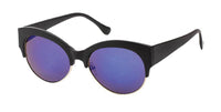 Load image into Gallery viewer, Sonnenbrille Cat Eye 400 UV Metall Retro Rahmenoberseite dick - chic-net.de
