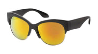 Load image into Gallery viewer, Sonnenbrille Cat Eye 400 UV Metall Retro Rahmenoberseite und Bügel breit - chic-net.de
