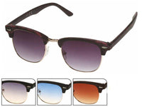 Load image into Gallery viewer, Sonnenbrille Cat Eye Metall 400 UV Gläser trapezförmig Holzmuster Steg hoch - chic-net.de

