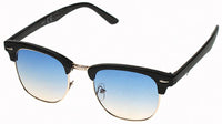 Load image into Gallery viewer, Sonnenbrille Cat Eye Metall 400 UV Gläser trapezförmig Holzmuster Steg hoch - chic-net.de
