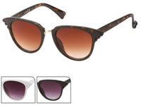 Load image into Gallery viewer, Sonnenbrille Cateye Flügel getönt 400 UV Metallsteg - chic-net.de
