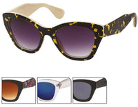 Load image into Gallery viewer, Sonnenbrille Cateye starke Katzenaugen Form 400 UV Bügel breit - chic-net.de
