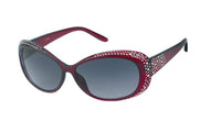 Load image into Gallery viewer, Sonnenbrille Damen 400 UV getönt ovale Gläser Glitzer facettierte Glaskristalle - chic-net.de
