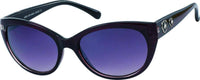 Load image into Gallery viewer, Sonnenbrille Damen Designer Brille getönt 400UV Glitzersteine Blumen Katzenauge - chic-net.de
