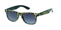 Load image into Gallery viewer, Sonnenbrille Damen schmal 400 UV Nerd Blumen  getönt Gänseblümchen golden - chic-net.de
