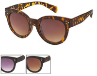 Load image into Gallery viewer, Sonnenbrille dicke Cat Eye Brille 400 UV getönt Punktedreieck Metall - chic-net.de
