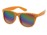 Cargar imagen en el visor de la galería, Sonnenbrille Farbkleckse Nerd Rainbow verspiegelt 400 UV - chic-net.de
