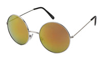 Cargar imagen en el visor de la galería, Sonnenbrille große Round Glasses John-Lennon-Style 400 UV Metall verspiegelt - chic-net.de
