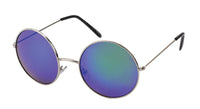 Cargar imagen en el visor de la galería, Sonnenbrille große Round Glasses John-Lennon-Style 400 UV Metall verspiegelt - chic-net.de
