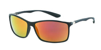 Cargar imagen en el visor de la galería, Sonnenbrille Herren dünn 400 UV Rechteck Metallscharnier neon - chic-net.de
