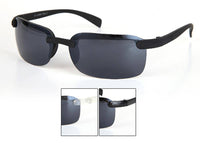 Load image into Gallery viewer, Sonnenbrille Herren getönt 400 UV frameless schmal grau getönt - chic-net.de
