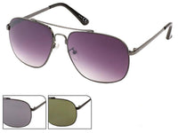 Cargar imagen en el visor de la galería, Sonnenbrille Herren Pilotenbrille 400 UV Retro Flat Top Steg dicke Enden - chic-net.de
