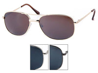 Load image into Gallery viewer, Sonnenbrille metallic Pilotenbrille 400 UV Retro Flat Top Steg dick getönt - chic-net.de
