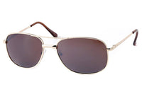 Load image into Gallery viewer, Sonnenbrille metallic Pilotenbrille 400 UV Retro Flat Top Steg dick getönt - chic-net.de
