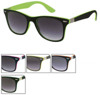 Load image into Gallery viewer, Sonnenbrille Nerd 400UV schwarz innen bunt Zierscharnier Ziermandel - chic-net.de
