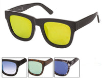 Load image into Gallery viewer, Sonnenbrille Nerd 400UV verspiegelt groß schwarz gemustert - chic-net.de
