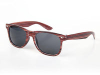 Cargar imagen en el visor de la galería, Sonnenbrille Nerdbrille 400 UV Ziermandel Holzdesign Maserung - chic-net.de
