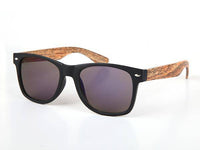 Cargar imagen en el visor de la galería, Sonnenbrille Nerdbrille 400 UV Ziermandel Holzdesign Maserung - chic-net.de
