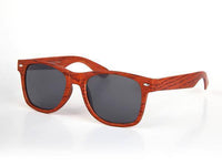 Cargar imagen en el visor de la galería, Sonnenbrille Nerdbrille 400 UV Ziermandel Holzdesign Maserung - chic-net.de
