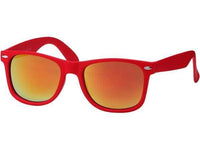 Load image into Gallery viewer, Sonnenbrille Nerdbrille weiß rot Brille verspiegelt bunt 400 UV  Unisex - chic-net.de
