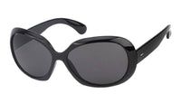 Load image into Gallery viewer, Sonnenbrille oval Damen 400 UV schmal Metall Ziermandel am Bügel - chic-net.de
