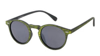 Load image into Gallery viewer, Sonnenbrille Panto Holzmaserung Vintage Retro 400UV Schlüsselloch Steg - chic-net.de
