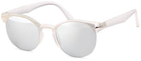 Load image into Gallery viewer, Sonnenbrille Panto semi frameless Retro 400UV Schlüsselloch Steg verspiegelt - chic-net.de
