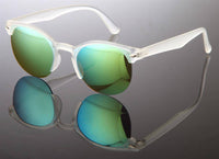 Load image into Gallery viewer, Sonnenbrille Panto semi frameless Retro 400UV Schlüsselloch Steg verspiegelt - chic-net.de
