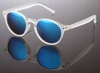 Load image into Gallery viewer, Sonnenbrille Panto transparent Retro 400UV Schlüsselloch Steg verspiegelt - chic-net.de
