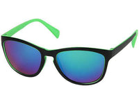 Load image into Gallery viewer, Sonnenbrille Panto verspiegelt 400 UV Cat Eye bunte Bügel schwarz - chic-net.de
