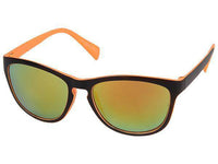 Load image into Gallery viewer, Sonnenbrille Panto verspiegelt 400 UV Cat Eye bunte Bügel schwarz - chic-net.de
