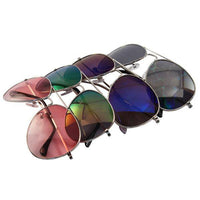 Load image into Gallery viewer, Sonnenbrille Pilotenbrille getönt verspiegelt Laser Unisex Brille 400 UV - chic-net.de
