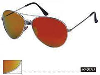 Cargar imagen en el visor de la galería, Sonnenbrille Pilotenbrille verspiegelt bunt Metall Unisex Brille 400 UV - chic-net.de
