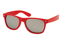 Load image into Gallery viewer, Sonnenbrille rot weiß Nerdbrille silber gold Rainbow verspiegelt 400 UV - chic-net.de
