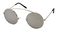 Cargar imagen en el visor de la galería, Sonnenbrille Round Glasses 400 UV Metall Bügeloberkante statt Steg verspiegelt - chic-net.de
