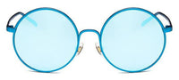 Cargar imagen en el visor de la galería, Sonnenbrille Round Glasses 400 UV Metallrahmen metallic verspiegelt - chic-net.de
