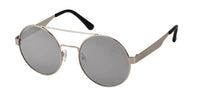 Cargar imagen en el visor de la galería, Sonnenbrille Round Glasses 400UV Doppelsteg mit Abstand Metallgestell - chic-net.de

