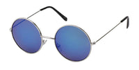 Cargar imagen en el visor de la galería, Sonnenbrille Round Glasses John-Lennon-Style 400 UV Metall bunt verspiegelt - chic-net.de

