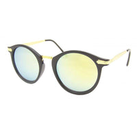 Load image into Gallery viewer, Sonnenbrille rund Vintage 400UV Metall verziert golden John Lennon Stil - chic-net.de
