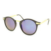 Load image into Gallery viewer, Sonnenbrille rund Vintage 400UV Metall verziert golden John Lennon Stil - chic-net.de
