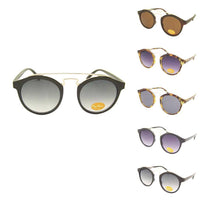 Load image into Gallery viewer, Sonnenbrille rund Vintage 400UV Metalldoppelsteg golden John Lennon Style - chic-net.de
