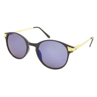 Load image into Gallery viewer, Sonnenbrille rund Vintage Panto 400UV Metallbügel golden John Lennon Stil verspiegelt - chic-net.de
