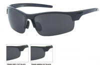 Cargar imagen en el visor de la galería, Sonnenbrille Sport verspiegelt 400 UV metallic farbig Verzierung unten frameless - chic-net.de
