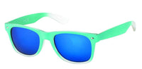 Load image into Gallery viewer, Sonnenbrille transparent Farbverlauf 400 UV Nerd verspiegelt - chic-net.de

