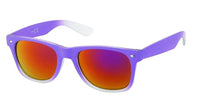 Load image into Gallery viewer, Sonnenbrille transparent Farbverlauf 400 UV Nerd verspiegelt - chic-net.de
